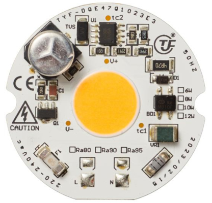 Módulo LED AC COB 10W 210-240V 50Hz sem função de atenuação do condutor